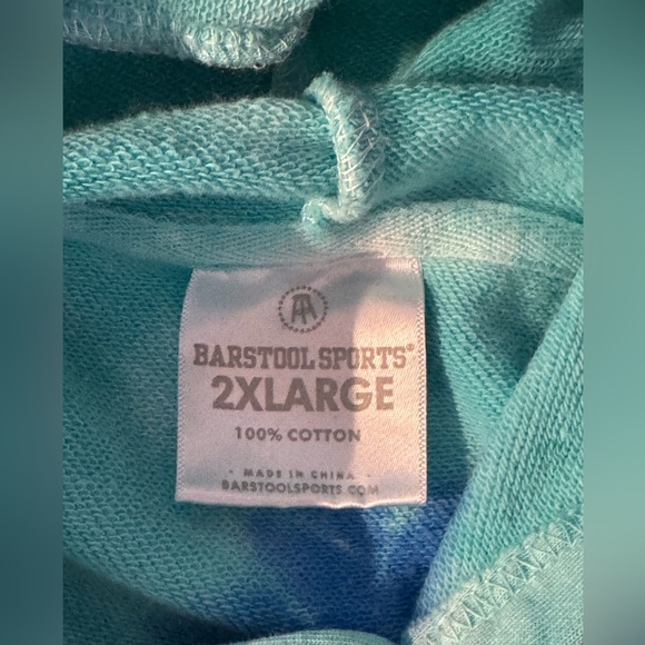 Barstool crop top hoodie, degenerate/hungover tie dye - Picture 6 of 7